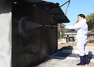 김민재 행정안전부 차관이 3일 오전 경북 안동시 길안면 산불피해 농가를 방문해 지역청년공동체 청년들과 함께 피해 농가 복구활동에 참여하고 있다.