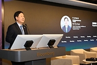 제10차 한-일 재무장관회의 참석차 일본 도쿄를 방문 중인 구윤철 부총리 겸 재정경제부 장관이 3월 13일(현지 시간) 블룸버그 도쿄지국에서 열린 일본 소재 글로벌 투자기관 대상 '한국경제 투자설명회'에서 기조연설 후 참석자 질문에 답변하고 있다.
