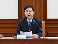 구윤철 부총리 겸 재정경제부 장관이 3월 18일 서울 종로구 정부서울청사에서 열린 '비상경제장관회의 겸 공급망안정화위원회'를 주재, 모두발언을 하고 있다.