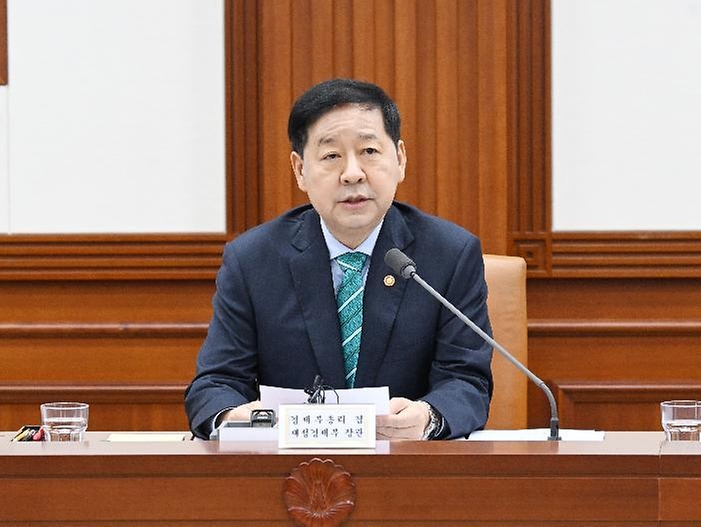 구윤철 부총리 겸 재정경제부 장관이 3월 25일 서울 종로구 정부서울청사에서 열린 '국가창업시대 전략회의'를 주재, 모두발언을 하고 있다.