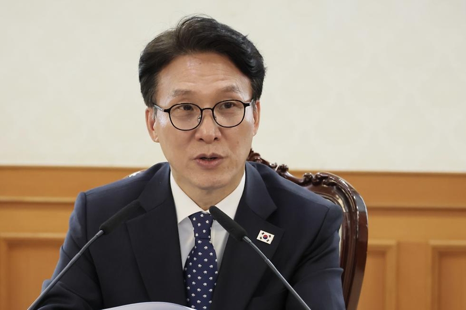 김민석 국무총리가 4월 1일 세종대로 정부서울청사에서 열린 제2차 국토대전환 범정부추진협의회를 주재하고 있다.