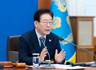 이재명 대통령이 5월 6일 청와대에서 열린 국무회의 겸 비상경제점검회의에서 발언하고 있다.