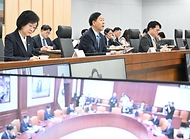 구윤철 부총리 겸 재정경제부 장관이 5월 7일 정부세종청사 중앙동에서 열린 '민생물가 특별관리 관계장관TF'를 주재, 모두발언을 하고 있다.