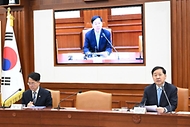 구윤철 부총리 겸 재정경제부 장관이 5월 8일 서울 종로구 정부서울청사에서 열린 '비상경제본부회의 겸 경제관계장관회의 겸 부동산관계장관회의'를 주재, 모두발언을 하고 있다.