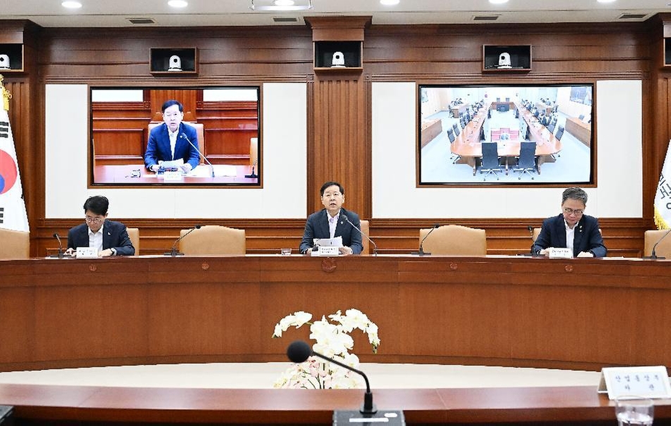 구윤철 부총리 겸 재정경제부 장관이 6월 12일 서울 종로구 정부서울청사에서 열린 '비상경제본부회의 겸 경제관계장관회의'를 주재, 모두발언을 하고 있다.