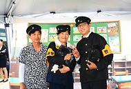 송미령 농림축산식품부 장관이 6월 16일 서울 광장에서 개최된 '2026 농촌여행 페스티벌' 기념행사에 참석하고 있다.