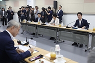 김민석 국무총리가 6월 16일 전남 나주 빛가람복합문화체육센터에서 열린 전남광주통합특별시 출범준비 관계기관 간담회에 참석, 발언을 하고 있다.