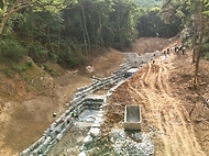 박은식 산림청장이 6월 26일 경남 산청군 단성면 산사태 피해 복구현장을 찾아 추진상황을 점검하고 있다.