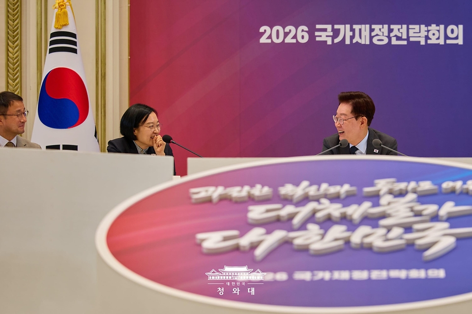 이재명 대통령이 7월 13일 청와대에서 열린 국가재정전략회의에서 발언하고 있다.