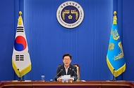 이재명 대통령이 8월 21일 청와대에서 열린 국민주권정부 제1차 반부패정책협의회에서 발언하고 있다.