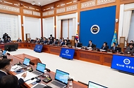 이재명 대통령이 9월 1일 청와대에서 열린 국무회의를 주재하고 있다.