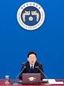 이재명 대통령이 9월 3일 청와대에서 열린 수석보좌관회의에서 발언하고 있다.