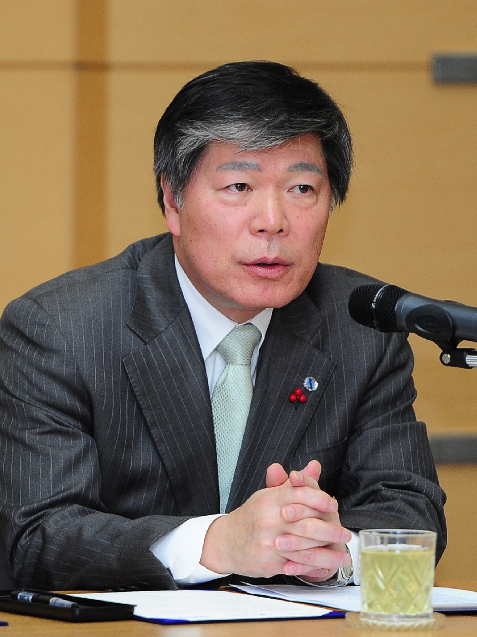 23일 서울 영등포구 KBS 본관 회의실에서 생활체육과 학교체육 활성화를 위한 ‘2015 스포츠코리아, 새로운 시작’ 캠페인에 관한 양해각서(MOU) 체결식이 열렸다. 이날 조대현 KBS 사장이 인사말을 하고 있다.