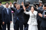청와대 도착한 문재인 대통령 사진 8