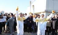 세종청사에서 2018평창동계올림픽 성화봉송 사진 101