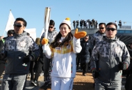 세종청사에서 2018평창동계올림픽 성화봉송 사진 7