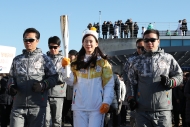 세종청사에서 2018평창동계올림픽 성화봉송 사진 8