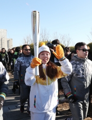 세종청사에서 2018평창동계올림픽 성화봉송 사진 32