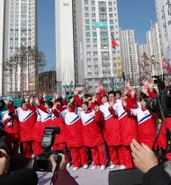 북한 선수 입촌식 사진 7