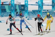 바이애슬론 여자 추적 10km 메달 경기- 한국의 안나 프롤리나 출전 사진 1