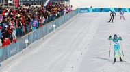 크로스컨트리 여자 10km 프리 메달 경기, 이채원 주혜리 및 북한 리영금 출전 사진 13