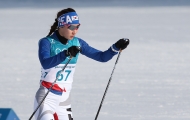 크로스컨트리 여자 10km 프리 메달 경기, 이채원 주혜리 및 북한 리영금 출전 사진 9