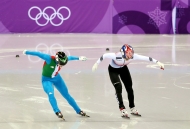 쇼트트랙 스피드 스케이팅 여자 500m 준결승 및 결승, 최민정 선수 안타깝게 실격 사진 6