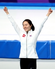 스피드스케이팅 여자 500m 결승 경기, 이상화 선수 은메달 사진 4