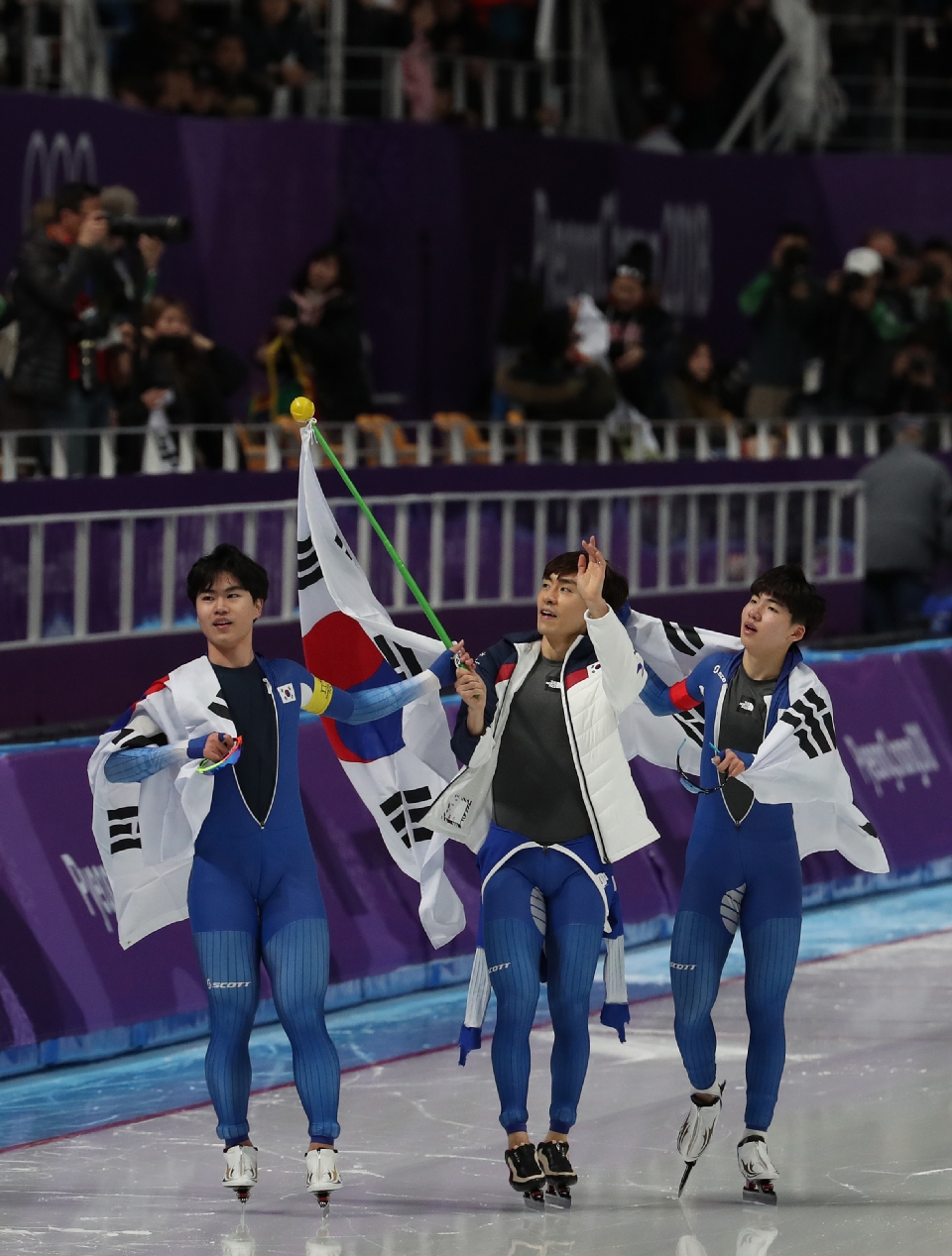 스피드스케이팅 남자 팀추월 결승 경기, 한국 선수 은메달