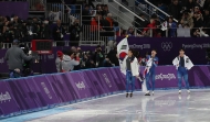 스피드스케이팅 남자 팀추월 결승 경기, 한국 선수 은메달 사진 8