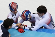 쇼트트랙 남자 5,000m 계주 결승 경기, 한국 선수 출전 사진 8