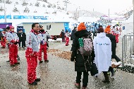 평창동계올림픽 관람객 안내 자원봉사 활동 사진 1