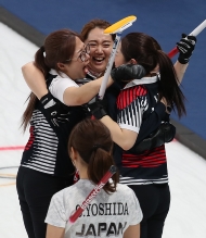 컬링 여자 준결승 일본과의 경기, 한국 결승 진출 사진 11