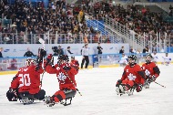 2018 평창동계패럴림픽 아이스하키 대한민국 대 캐나다 준결승 경기 사진 4
