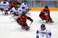 2018 평창동계패럴림픽 아이스하키 대한민국 대 캐나다 준결승 경기 사진 3