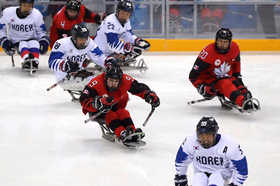 2018 평창동계패럴림픽 아이스하키 대한민국 대 캐나다 준결승 경기