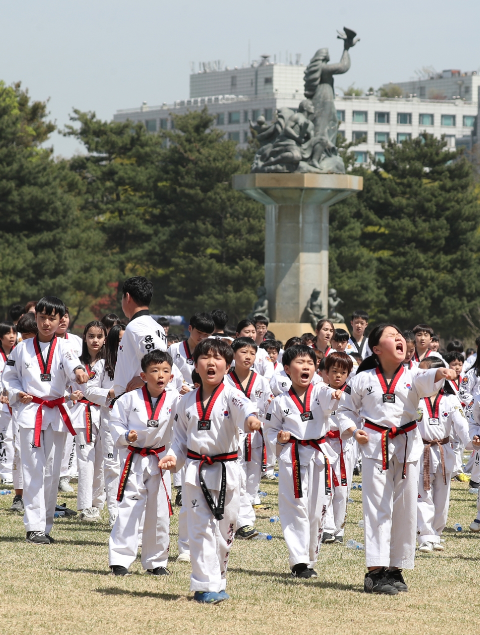  8,000여명의 태권도인 품새 세계기네스 기록 도전 성공