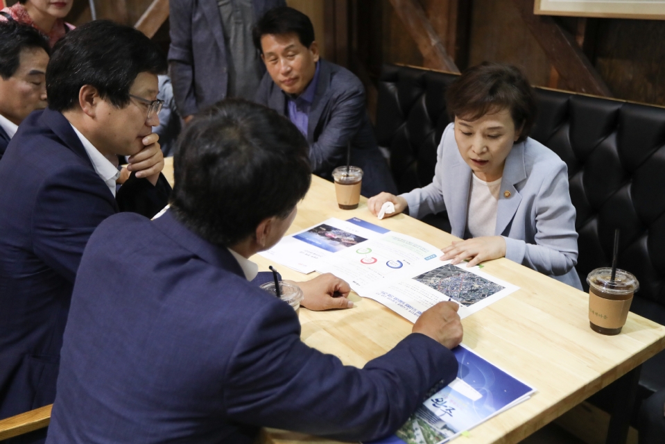 김현미 국토교통부 장관은 7월 18일(수) 완주 삼례문화예술촌에 방문하여 도시재생 현장을 둘러보았다.