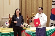 한-미얀마 협정·양해각서 서명식   사진 1