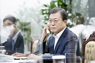 영국 총리 통화 사진 1