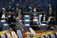 제76차 유엔 총회 기조연설 사진 4