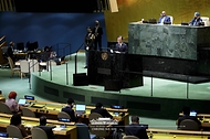 제76차 유엔 총회 기조연설 사진 6
