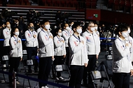 베이징 동계올림픽 선수단 결단식 사진 4