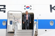 우루과이 몬테비데오 도착, 입국 환영행사 사진 2