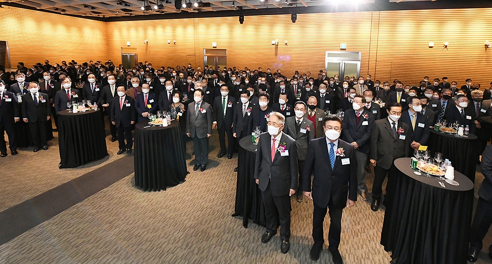 5일 서울 영등포구 전경련회관에서 2023년 해양수산가족 신년인사회가 진행되고 있다.