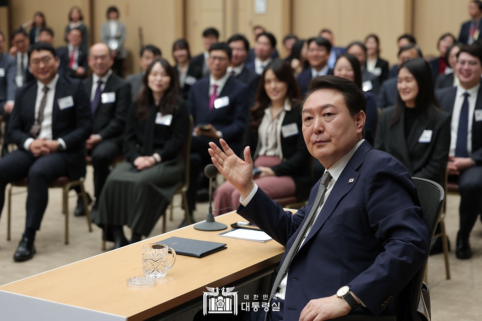 7일 세종시 정부세종컨벤션센터에서 ‘대통령과의 대화’가 진행되고 있다.