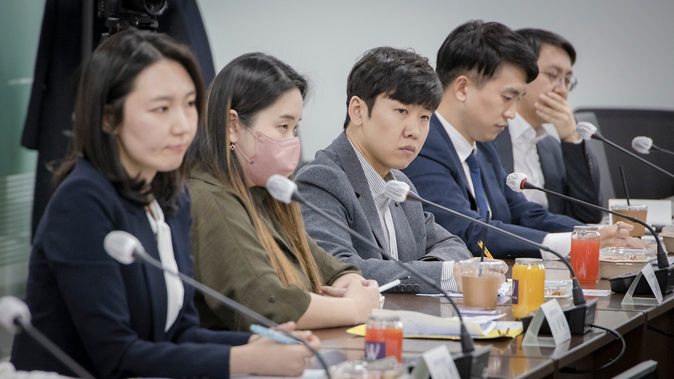28일 서울 서초구 건강보험심사평가원에서 ‘젊은 의료인·2030 청년 간담회’가 진행되고 있다.