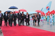 중국 항저우 입국 환영행사 사진 5