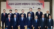금융위-금감원-보험회사CEO 간담회 개최 사진 1