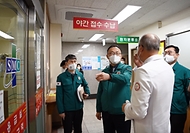 이한경 행안부 재난안전관리본부장, 전남 순천의료원 현장 점검 사진 4